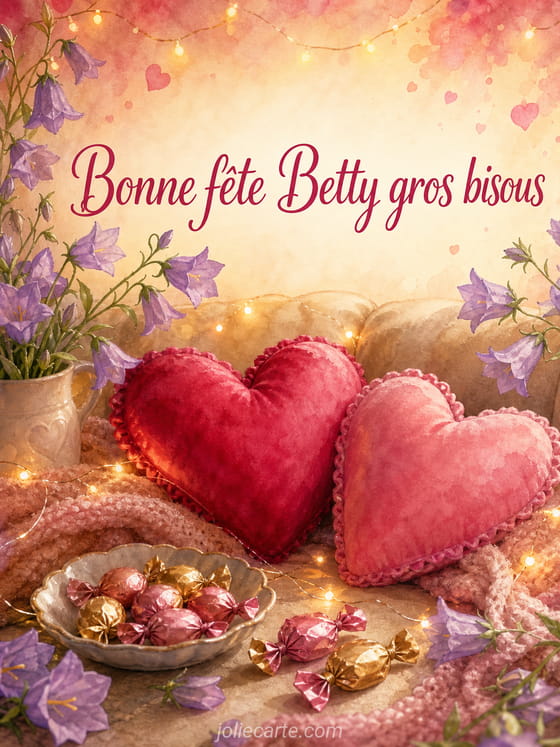 Carte bonne fĂȘte Betty