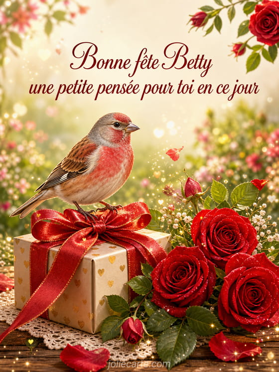 Carte bonne fĂȘte Betty