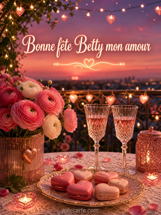 Carte bonne fĂȘte Betty