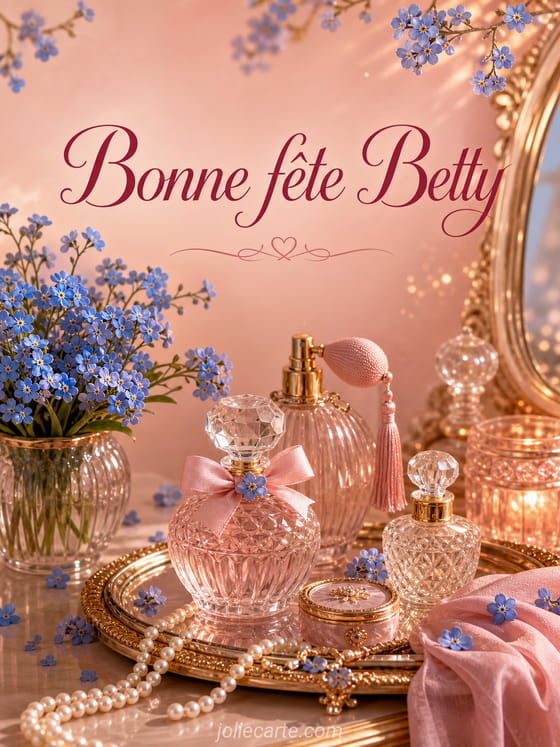 Carte bonne fĂȘte Betty