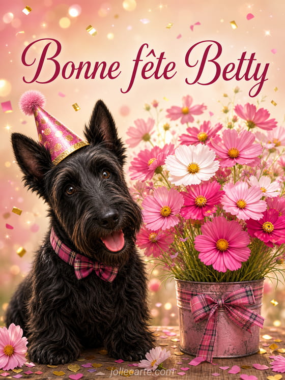 Carte bonne fĂȘte Betty