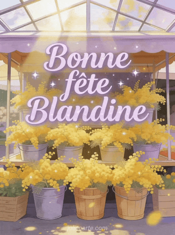 Bonne fête Blandine - Bonne fete blandine fleurs
