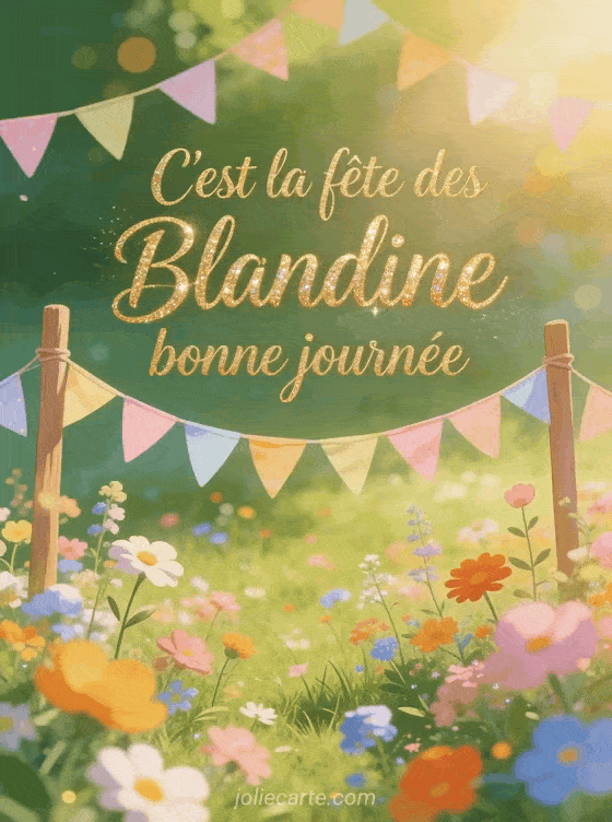 Bonne fête Blandine - Bonne fete blandine gif