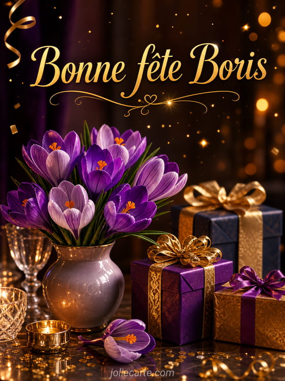 Carte bonne fĂȘte Boris