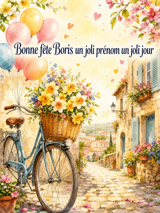 Carte bonne fĂȘte Boris