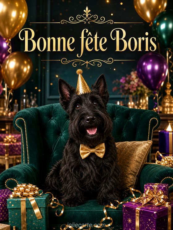 Carte bonne fĂȘte Boris