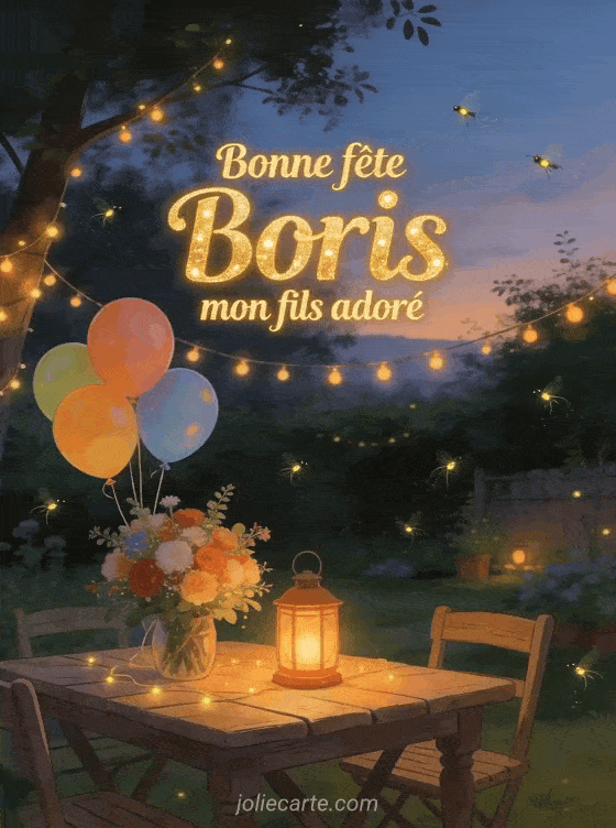 Bonne fête Boris - Bonne fete boris mon fils