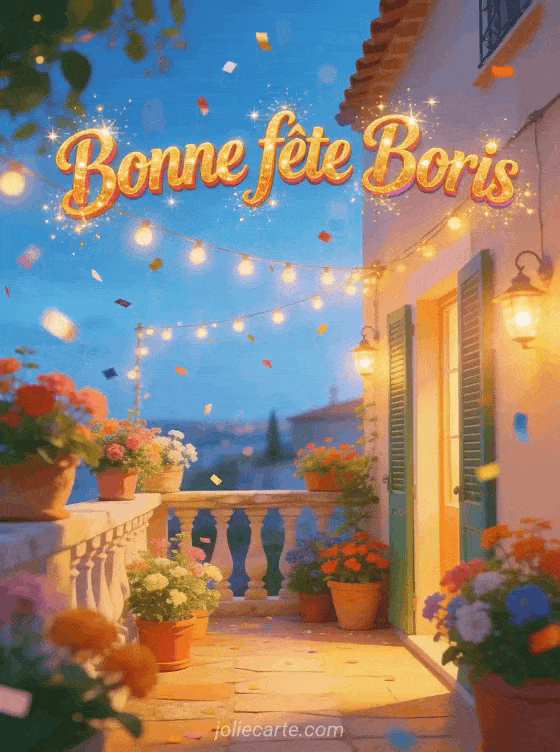 Bonne fête Boris - Bonne fete boris gif