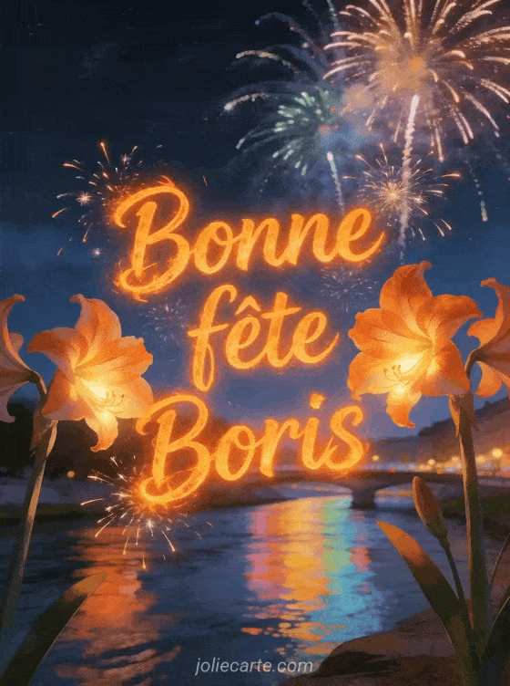 Bonne fête Boris - Bonne fete boris gif anime