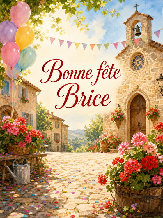 Carte bonne fĂȘte Brice