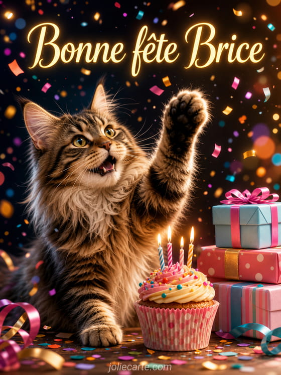 Carte bonne fĂȘte Brice