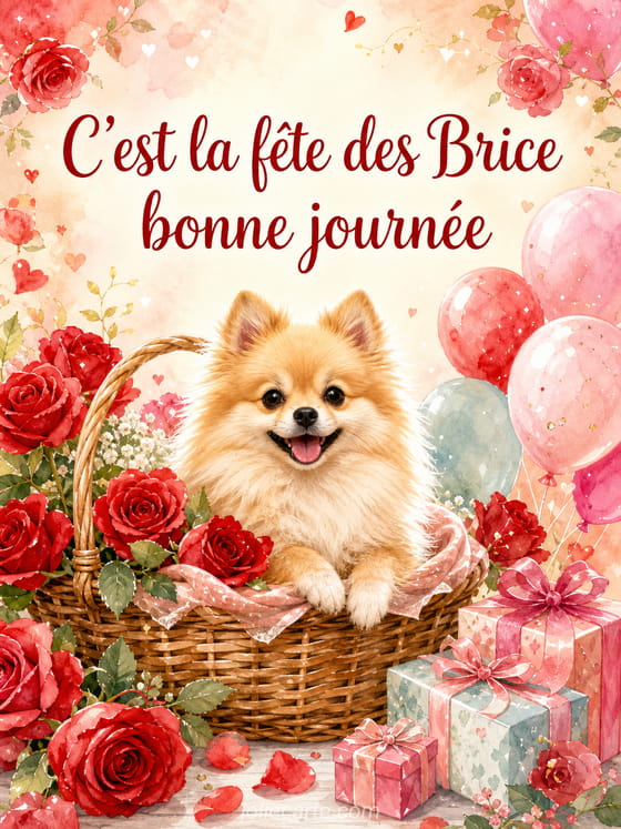Carte bonne fĂȘte Brice