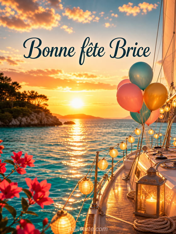 Carte bonne fĂȘte Brice