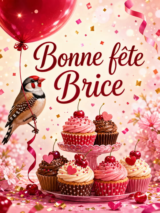 Carte bonne fĂȘte Brice