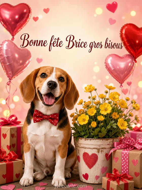 Carte bonne fĂȘte Brice