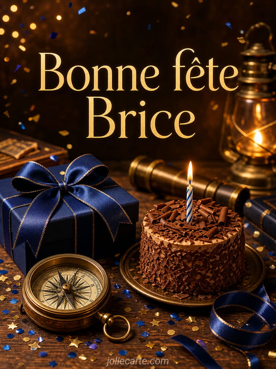 Carte bonne fĂȘte Brice