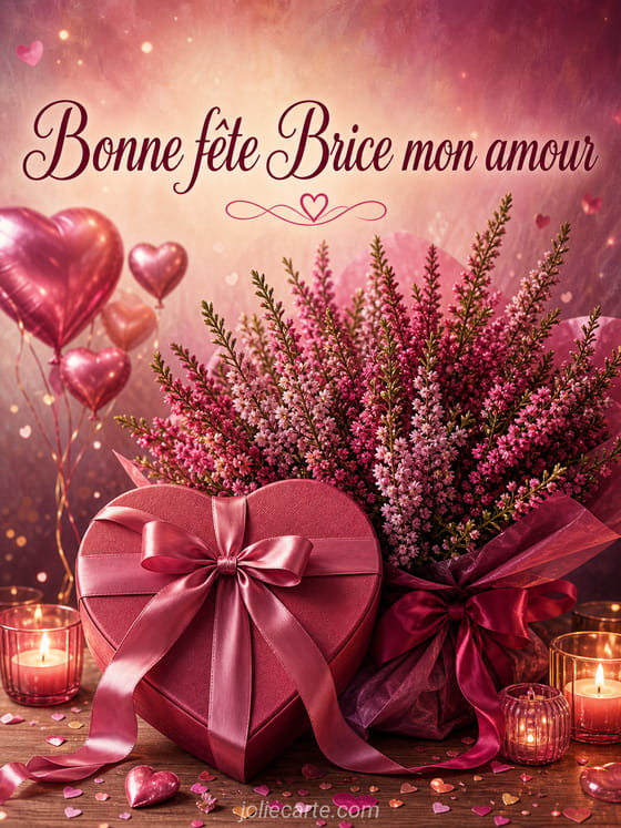 Carte bonne fĂȘte Brice