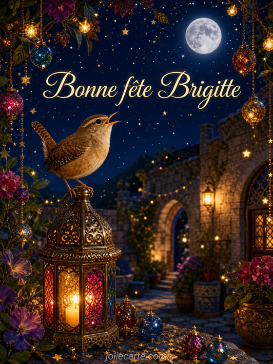 Carte bonne fĂȘte Brigitte