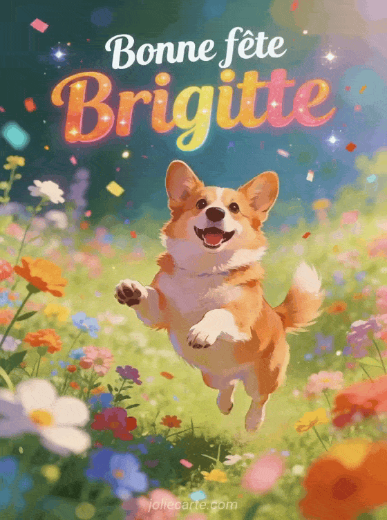 Bonne fête Brigitte - Brigitte gif bonne fete gratuit