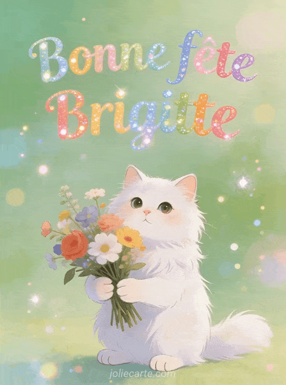 Bonne fête Brigitte - Brigitte gif bonne fete