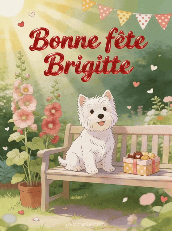 Bonne fête Brigitte - Bonne fete brigitte chien