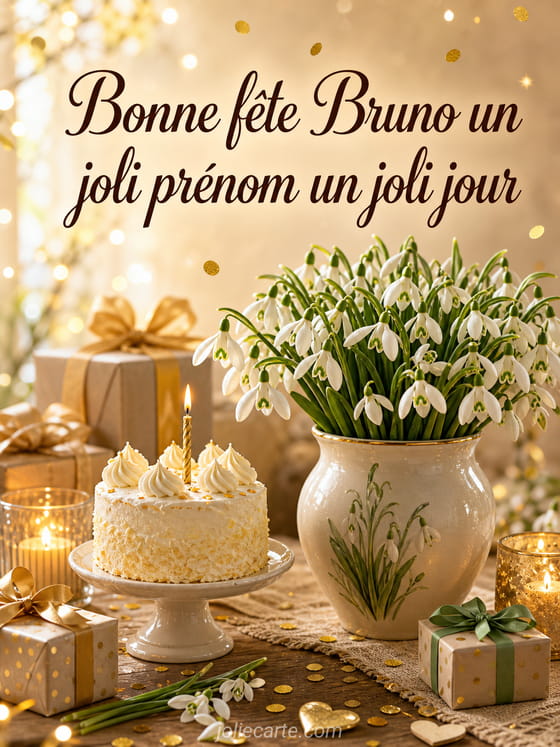 Carte bonne fĂȘte Bruno