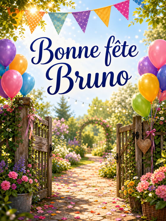 Carte bonne fĂȘte Bruno