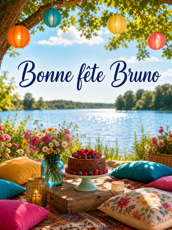 Carte bonne fĂȘte Bruno