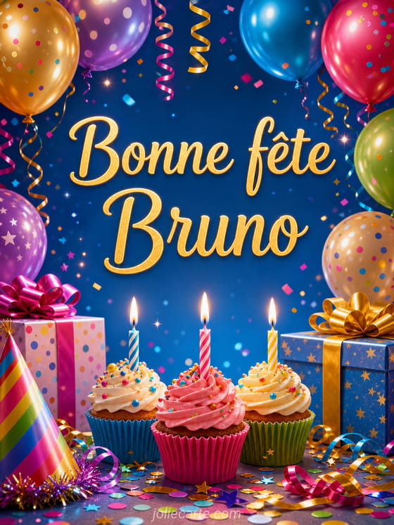 Carte bonne fĂȘte Bruno