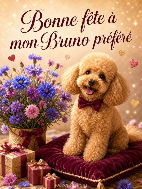 Carte bonne fĂȘte Bruno