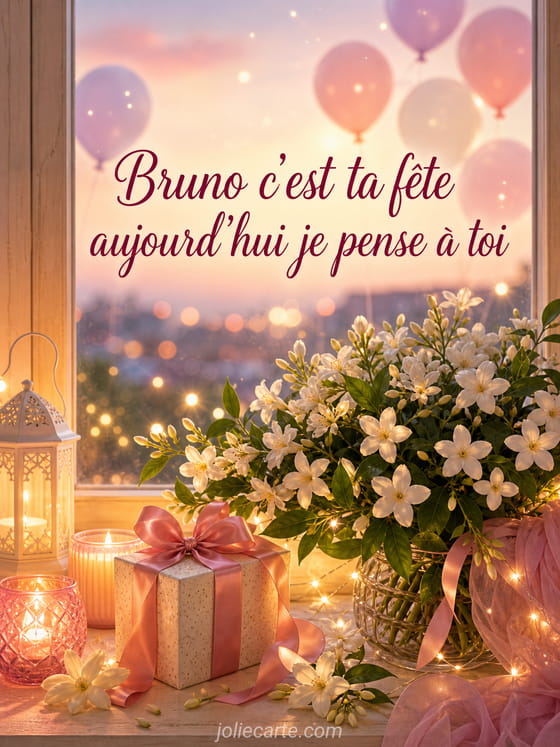 Carte bonne fĂȘte Bruno