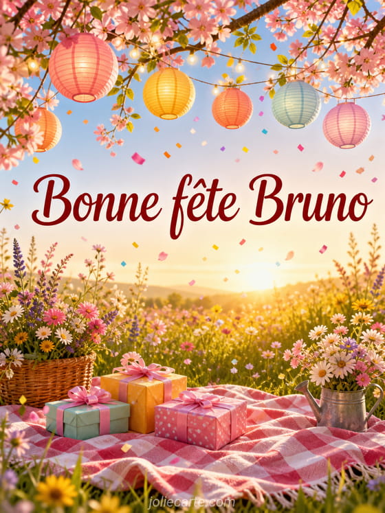 Carte bonne fĂȘte Bruno