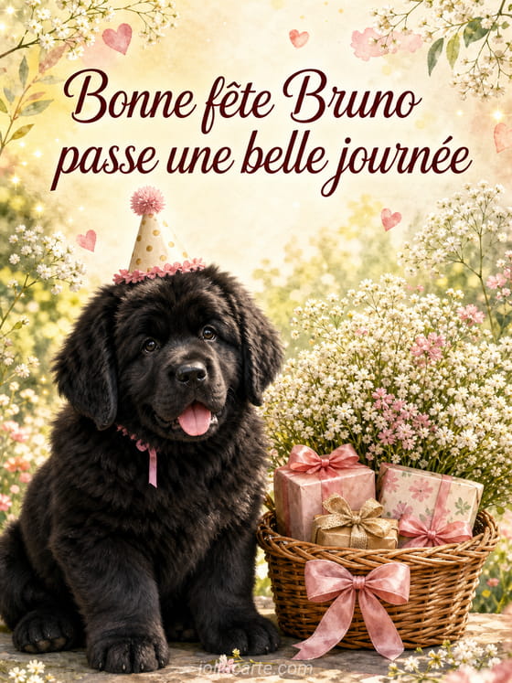 Carte bonne fĂȘte Bruno