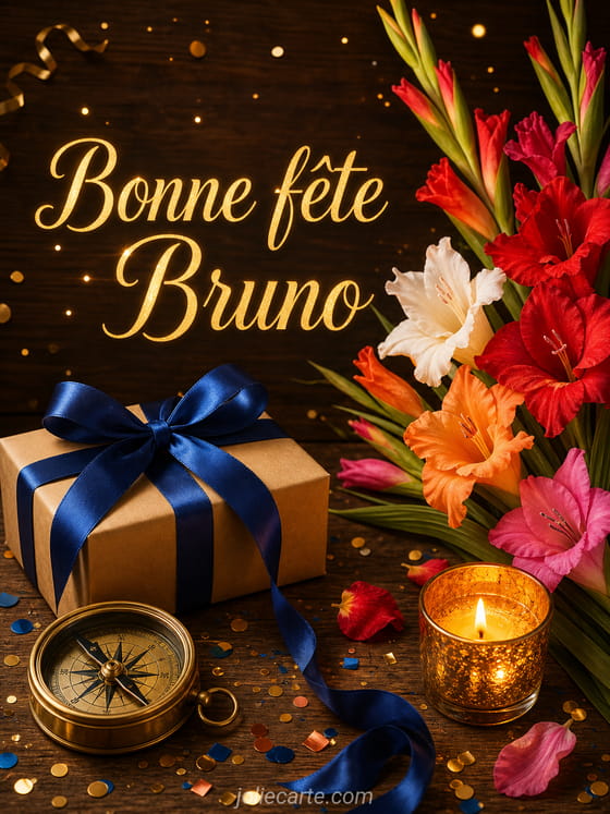 Carte bonne fĂȘte Bruno