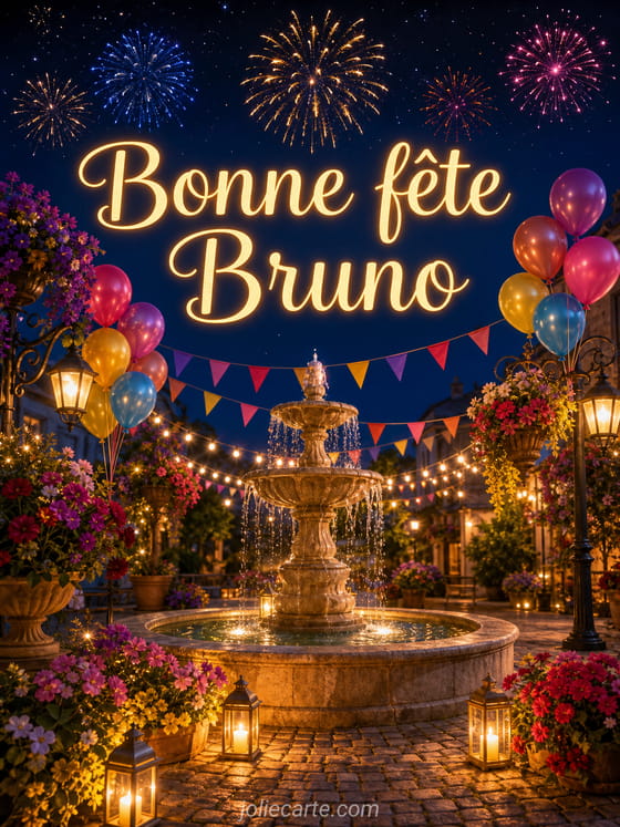 Carte bonne fĂȘte Bruno