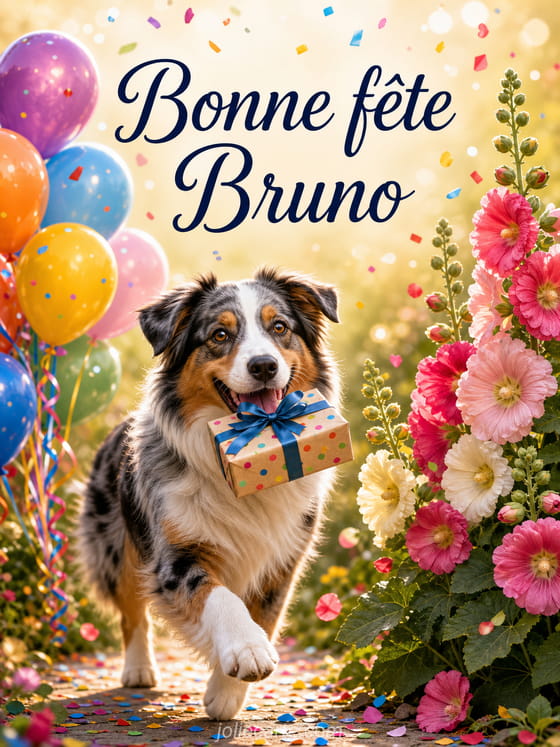 Carte bonne fĂȘte Bruno