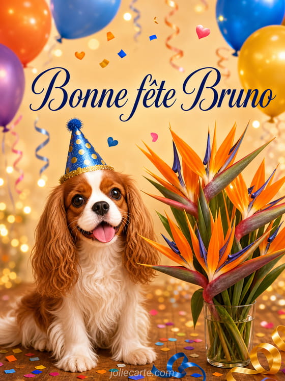 Carte bonne fĂȘte Bruno