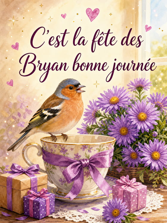 Carte bonne fĂȘte Bryan