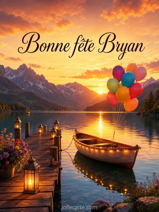 Carte bonne fĂȘte Bryan