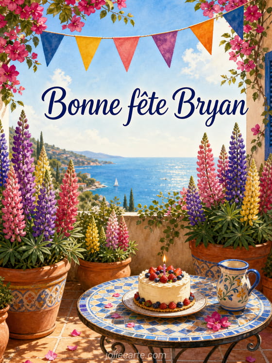 Carte bonne fĂȘte Bryan