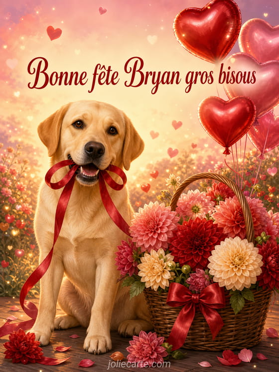 Carte bonne fĂȘte Bryan