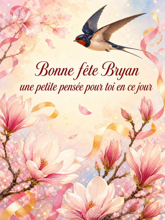 Carte bonne fĂȘte Bryan