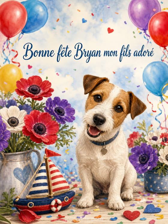 Carte bonne fĂȘte Bryan