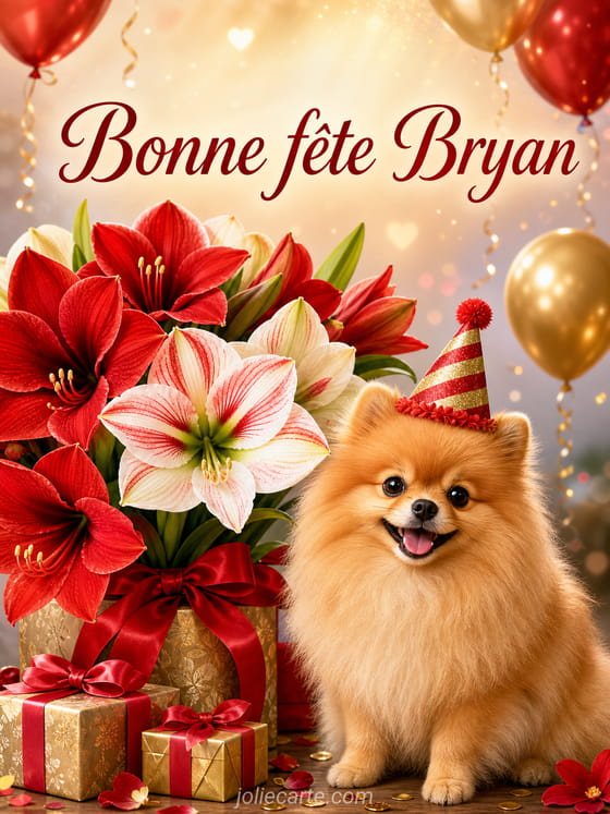 Carte bonne fĂȘte Bryan