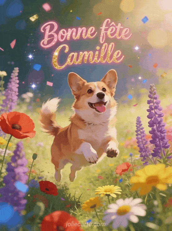 Bonne fête Camille - Camille gif bonne fete gratuit