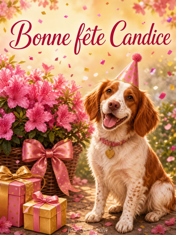 Carte bonne fĂȘte Candice