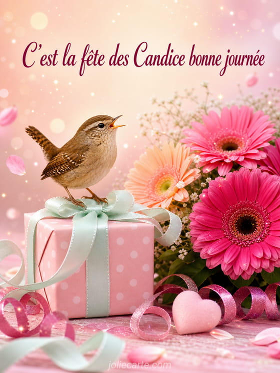 Carte bonne fĂȘte Candice