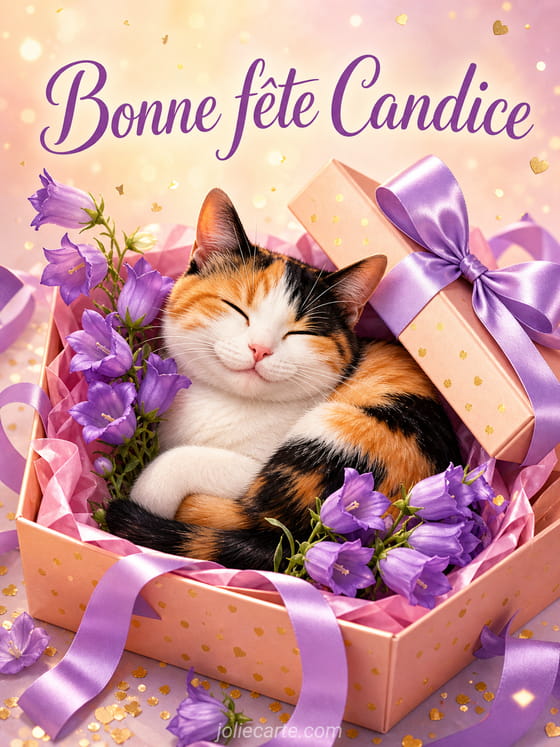 Carte bonne fĂȘte Candice