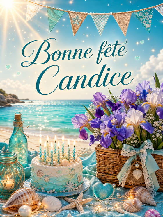 Carte bonne fĂȘte Candice