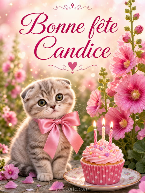 Carte bonne fĂȘte Candice